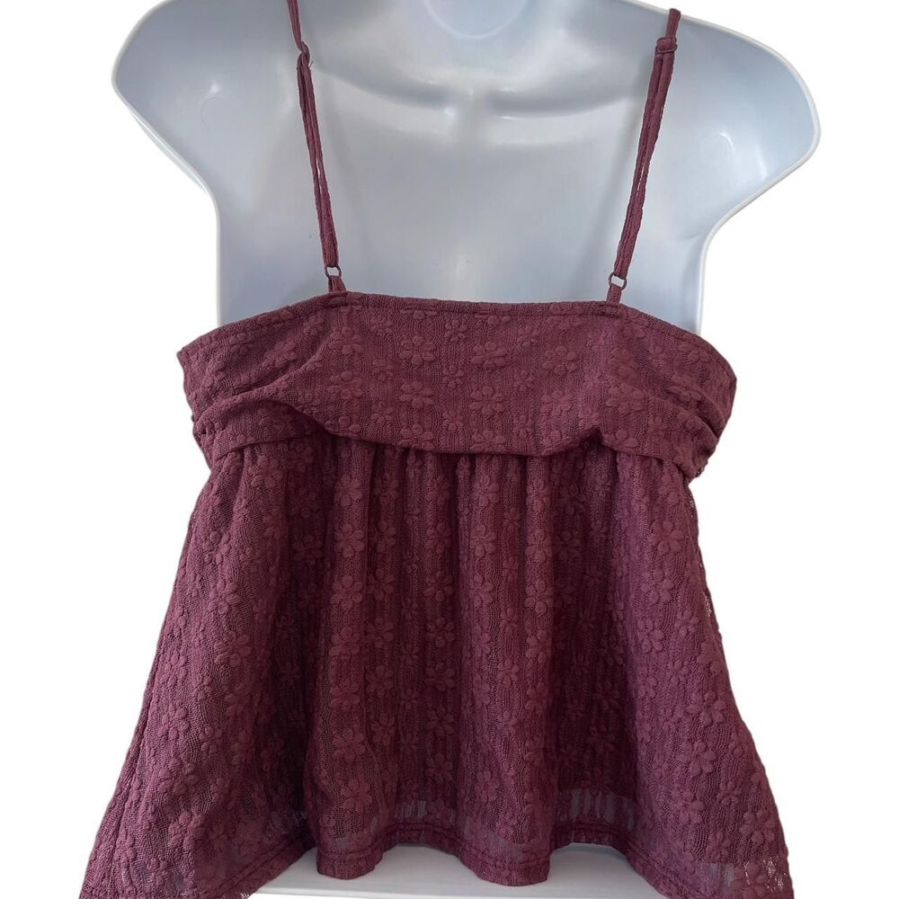 No-boundaries Women's Burgundy and Red Blouse - Picture 6 of 6